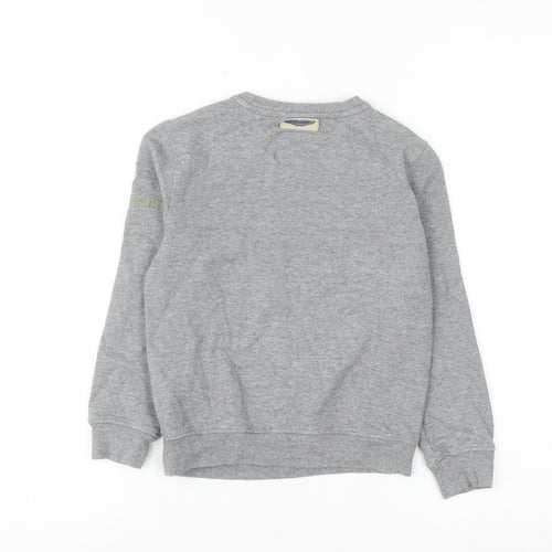 Aston Martin Boys Grey Cotton Pullover Sweatshirt Size 6 Years