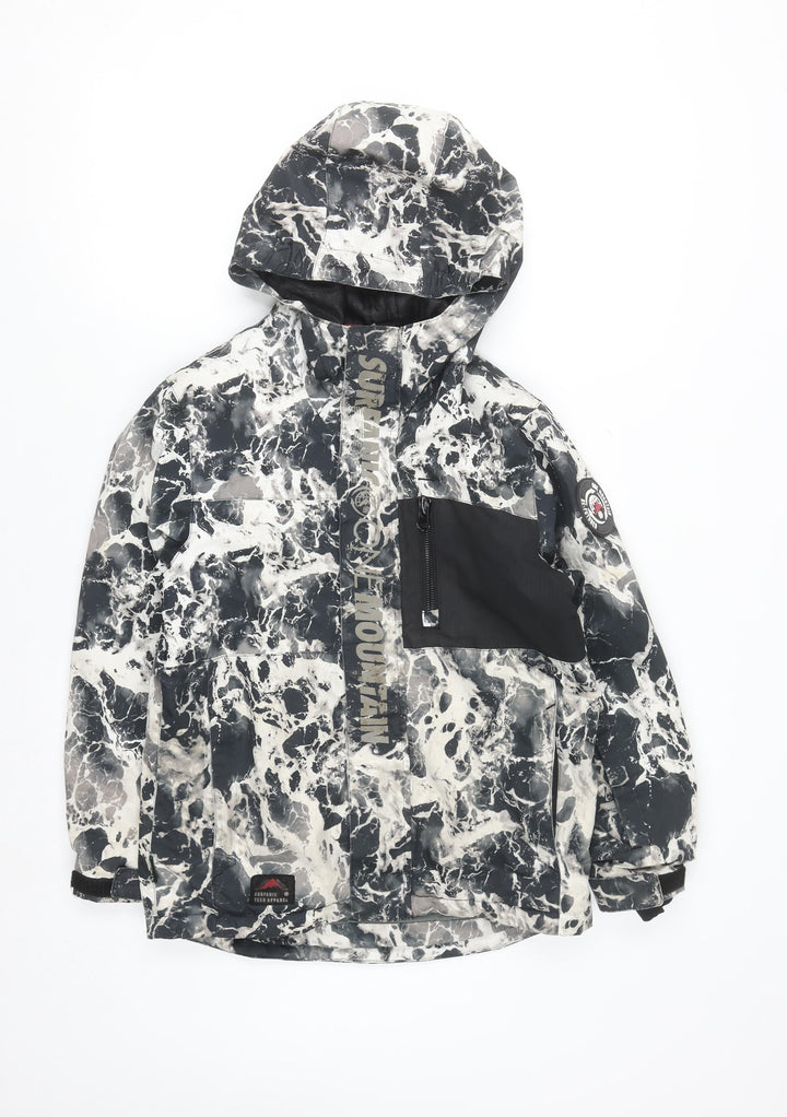 Surfanic Boys Multicoloured Ski Jacket Hooded Waterproof 12 Years