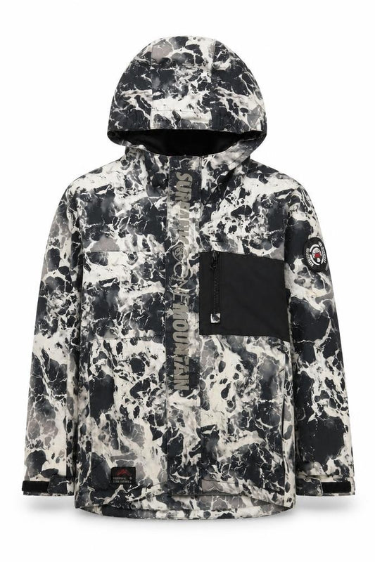 Surfanic Boys Multicoloured Ski Jacket Hooded Waterproof 12 Years