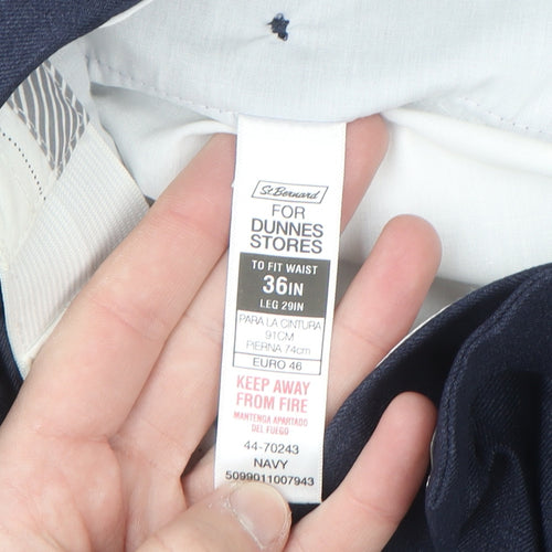 St. Bernard for Dunnes Stores Men's Blue 36W 29L Dress Pants