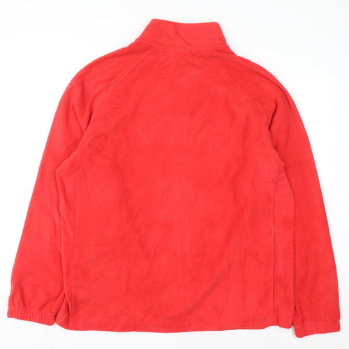 Starter Men's Red Full Zip Fleece Sweatshirt L Regular Fit