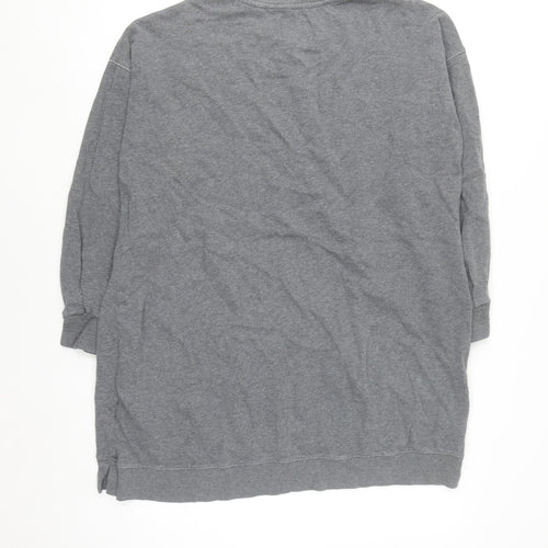 Next Women's Grey XL Longline Pullover Sweatshirt Tunic