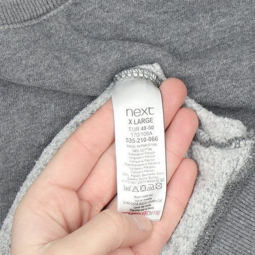 Next Women's Grey XL Longline Pullover Sweatshirt Tunic
