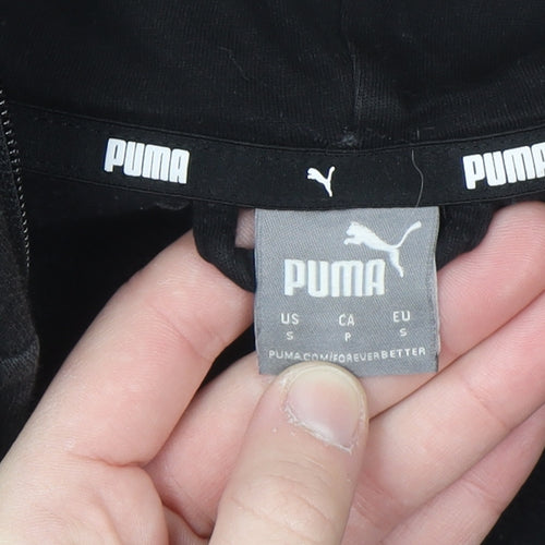 Puma Men's Black Full Zip Hoodie Size S Sportswear Fleece