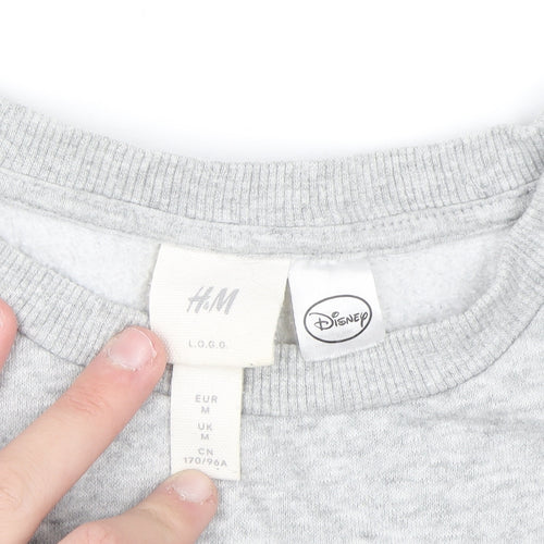 H&M Disney Women Grey Mickey Mouse Sweatshirt Size M