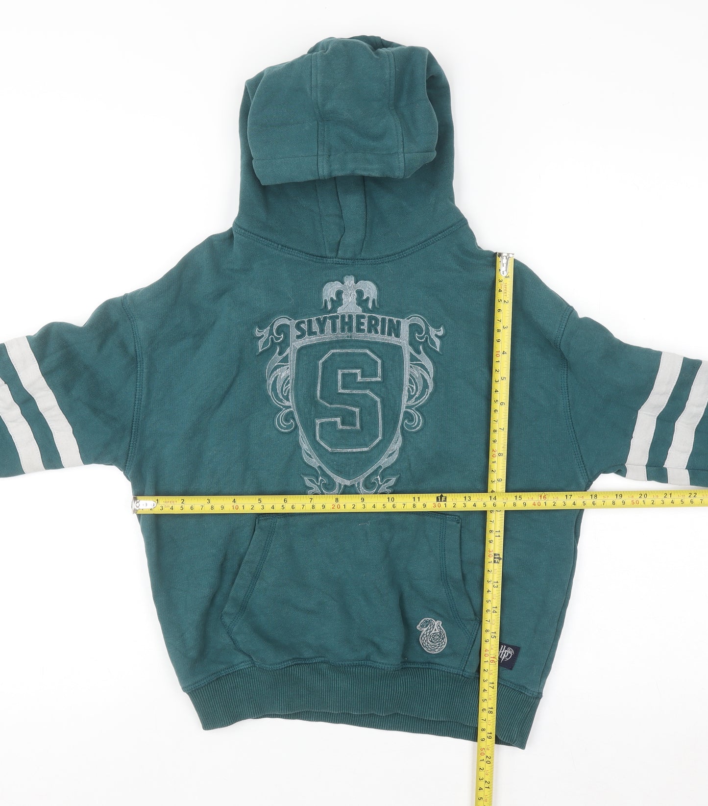 Marks and Spencer Boys Green Harry Potter Slytherin Pullover Hoodie 9-10 Years
