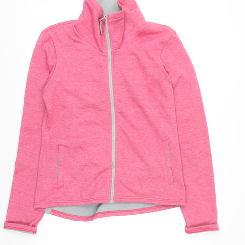 Bench Women Pink Full Zip Fleece Sweatshirt XL