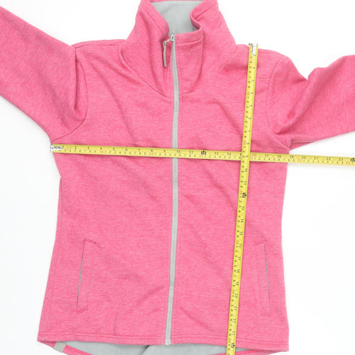 Bench Women Pink Full Zip Fleece Sweatshirt XL