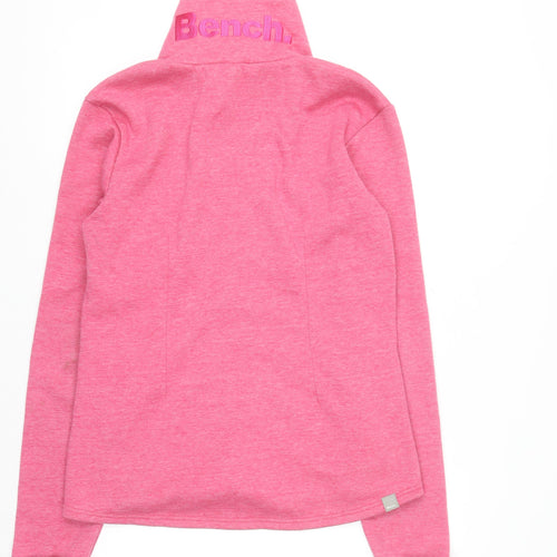 Bench Women Pink Full Zip Fleece Sweatshirt XL