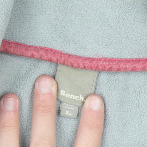 Bench Women Pink Full Zip Fleece Sweatshirt XL