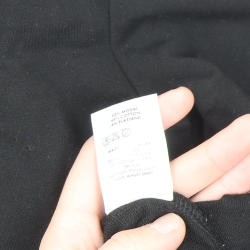Oliver Bonas Women's Black Size 10 Long Sleeve T-Shirt Dress
