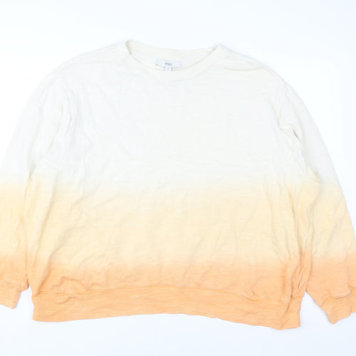 Marks and Spencer Womens Orange Mix XL Pullover Sweatshirt