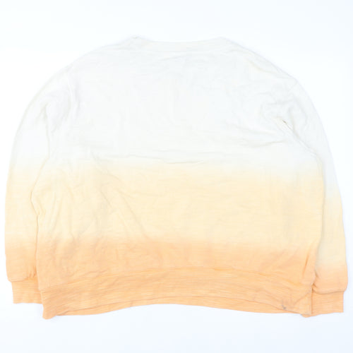 Marks and Spencer Womens Orange Mix XL Pullover Sweatshirt