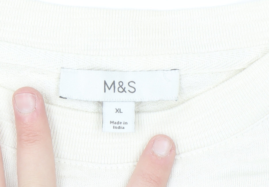 Marks and Spencer Womens Orange Mix XL Pullover Sweatshirt