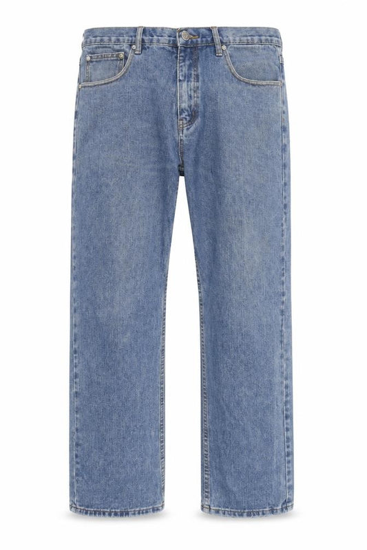 Front view of Red Rock Men's Blue Straight Leg Denim Jeans 34W 31L