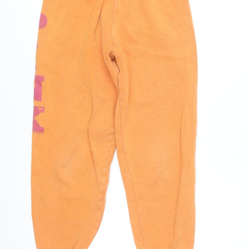 Victoria's Secret PINK Orange Women's XS Logo Cuffed Sweatpants