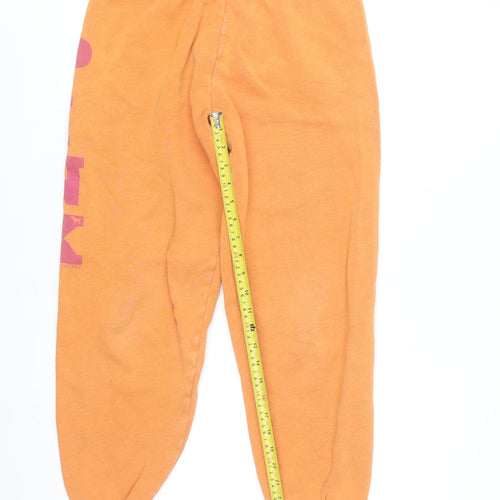 Victoria's Secret PINK Orange Women's XS Logo Cuffed Sweatpants