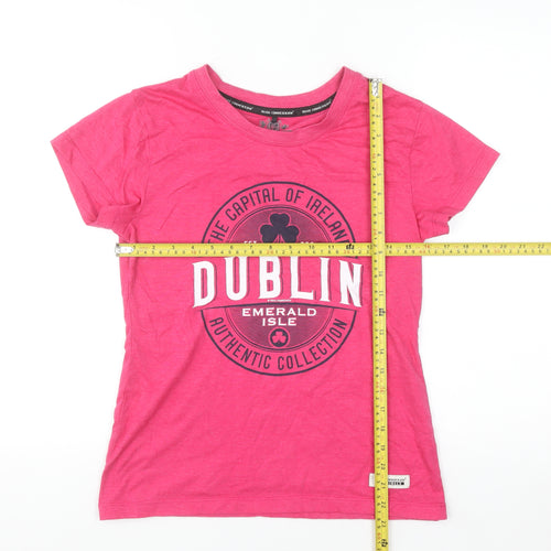 Irish Connexxion Women’s Pink Dublin Cotton T-Shirt Size 12
