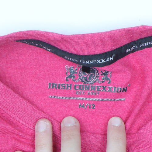 Irish Connexxion Women’s Pink Dublin Cotton T-Shirt Size 12