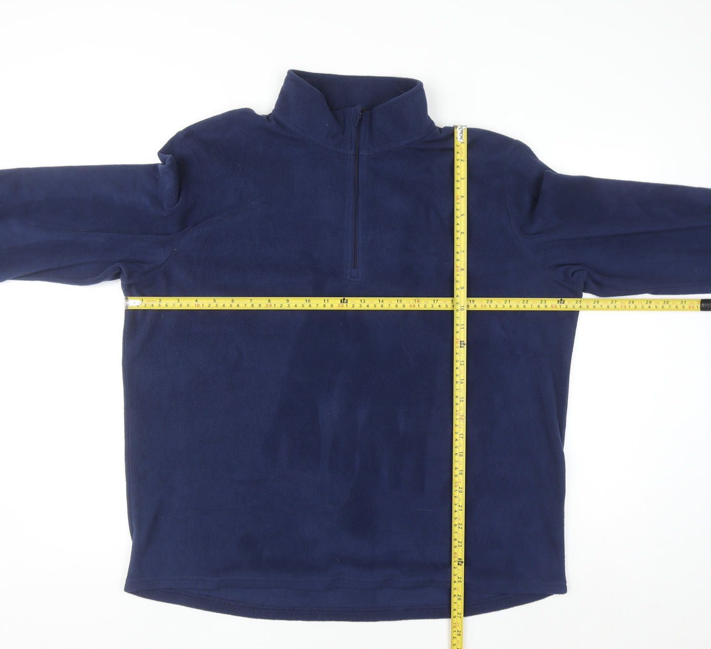 Crane Men's Blue XL Fleece 1/4 Zip Pullover Sweatshirt