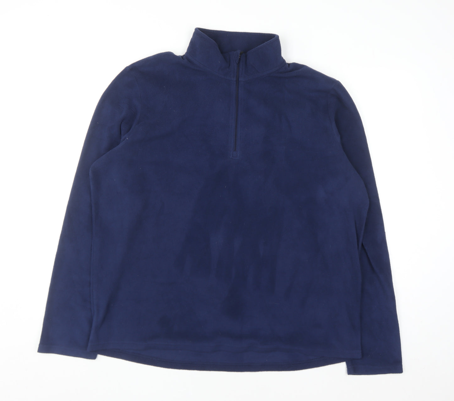 Crane Men's Blue XL Fleece 1/4 Zip Pullover Sweatshirt
