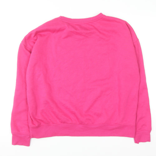 Emily in Paris Women's Pink Crew Neck Pullover Sweatshirt M