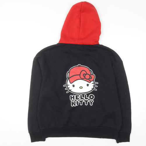 Hello Kitty Women's Black Red Pullover Hoodie Size M