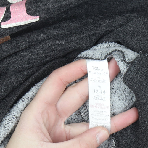 Disney Classics George Women’s Black Bambi Graphic Sweatshirt Size M 12-14