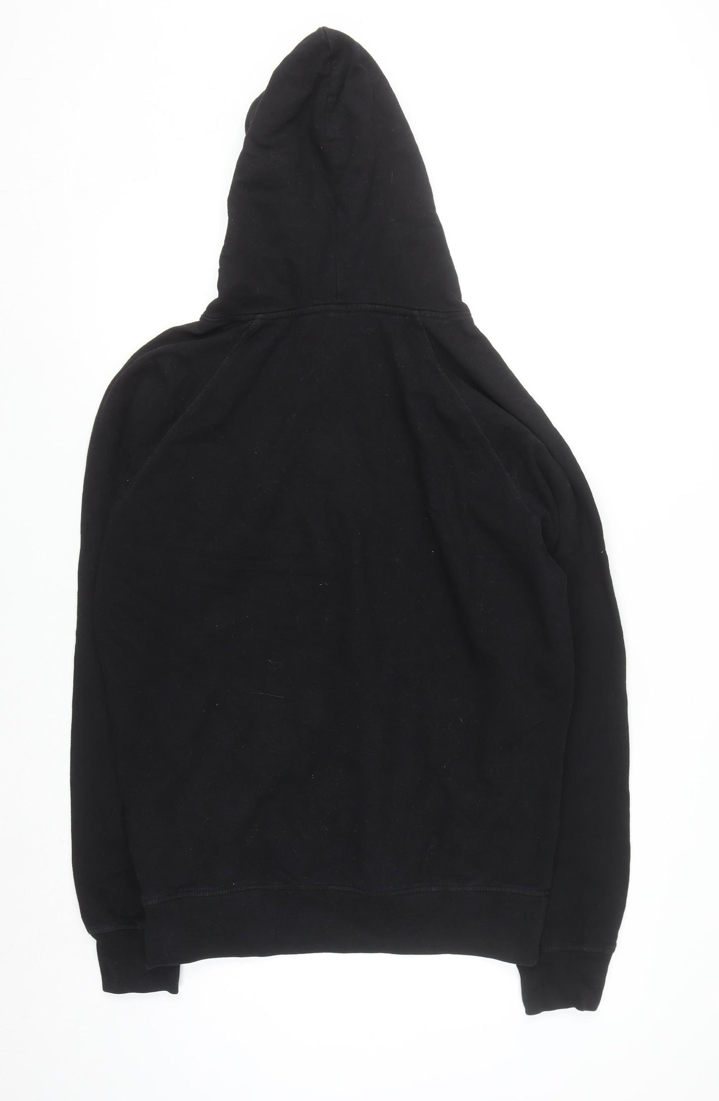 Parallel Men's Black Large Pullover Hoodie Fleece Cotton Blend