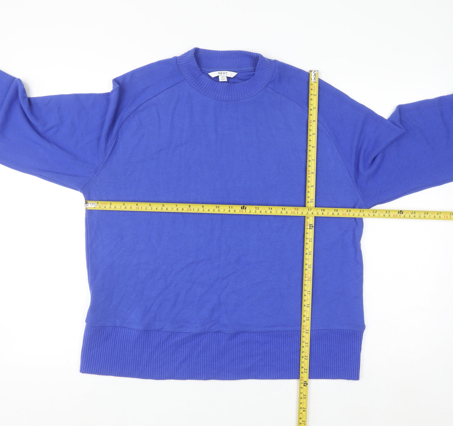 Next Men's Blue Crew Neck Knit Pullover Jumper Size M