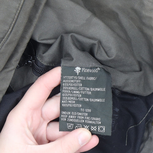 Pinewood Men's Green Hooded Outdoor Parka Jacket M