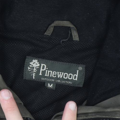 Pinewood Men's Green Hooded Outdoor Parka Jacket M