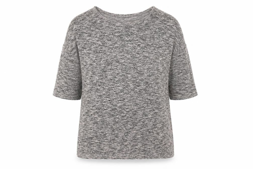 Front view of New Look Women's Grey Knit jumper, size S