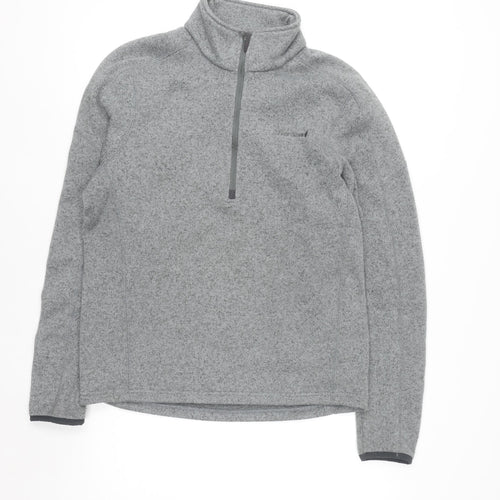 Peter Storm Men's Grey 1/4 Zip Fleece Sweatshirt M Outdoor Pullover