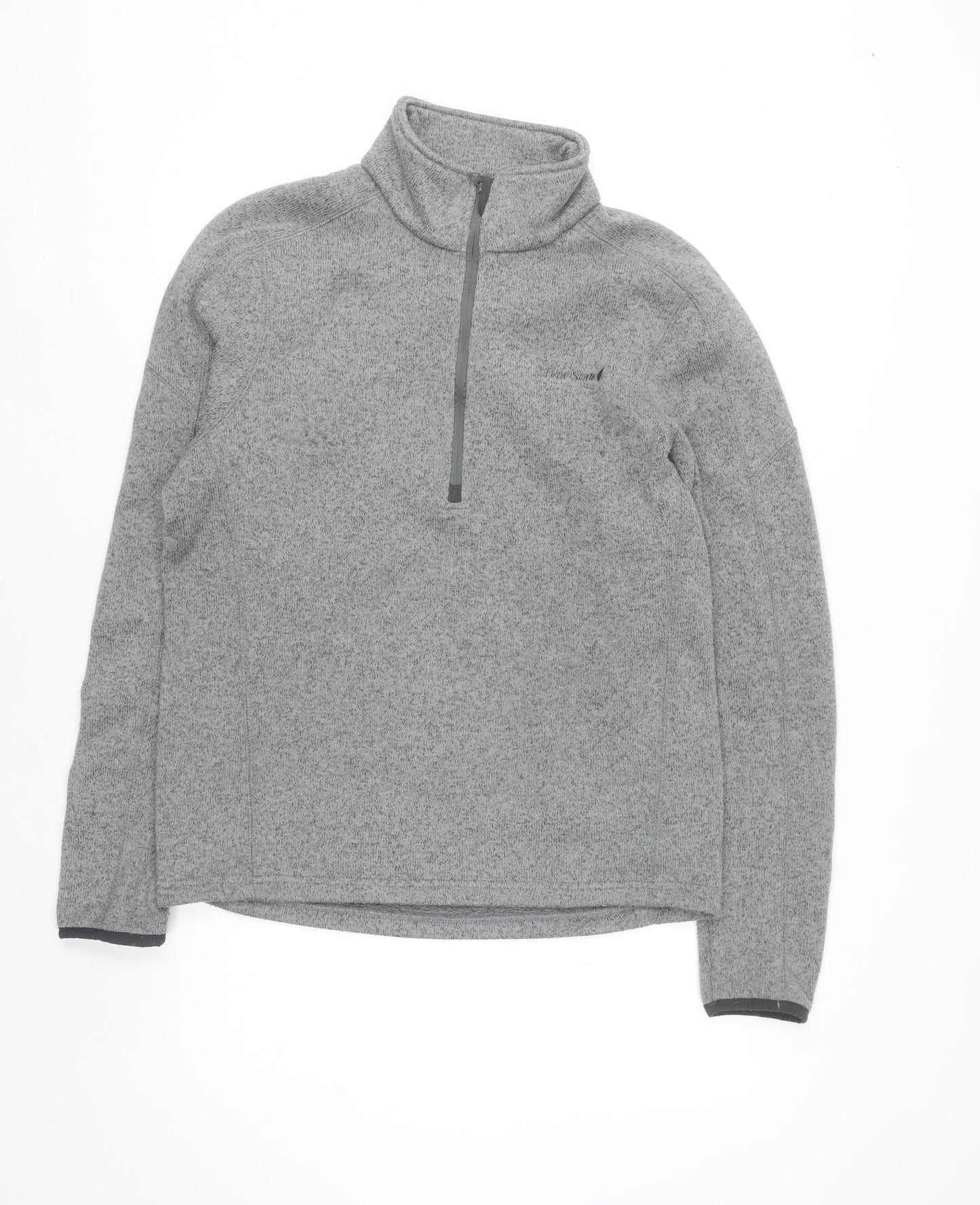 Peter Storm Men's Grey 1/4 Zip Fleece Sweatshirt M Outdoor Pullover