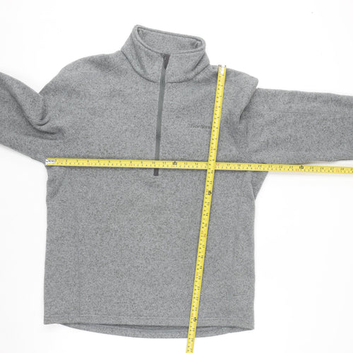 Peter Storm Men's Grey 1/4 Zip Fleece Sweatshirt M Outdoor Pullover