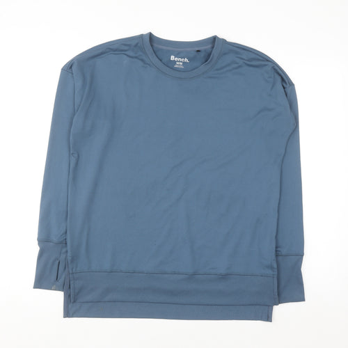 Bench Men's Blue Crew Neck Pullover Sweatshirt M Regular Fit