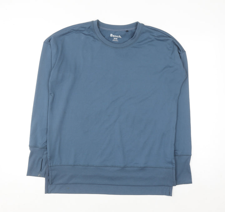 Bench Men's Blue Crew Neck Pullover Sweatshirt M Regular Fit