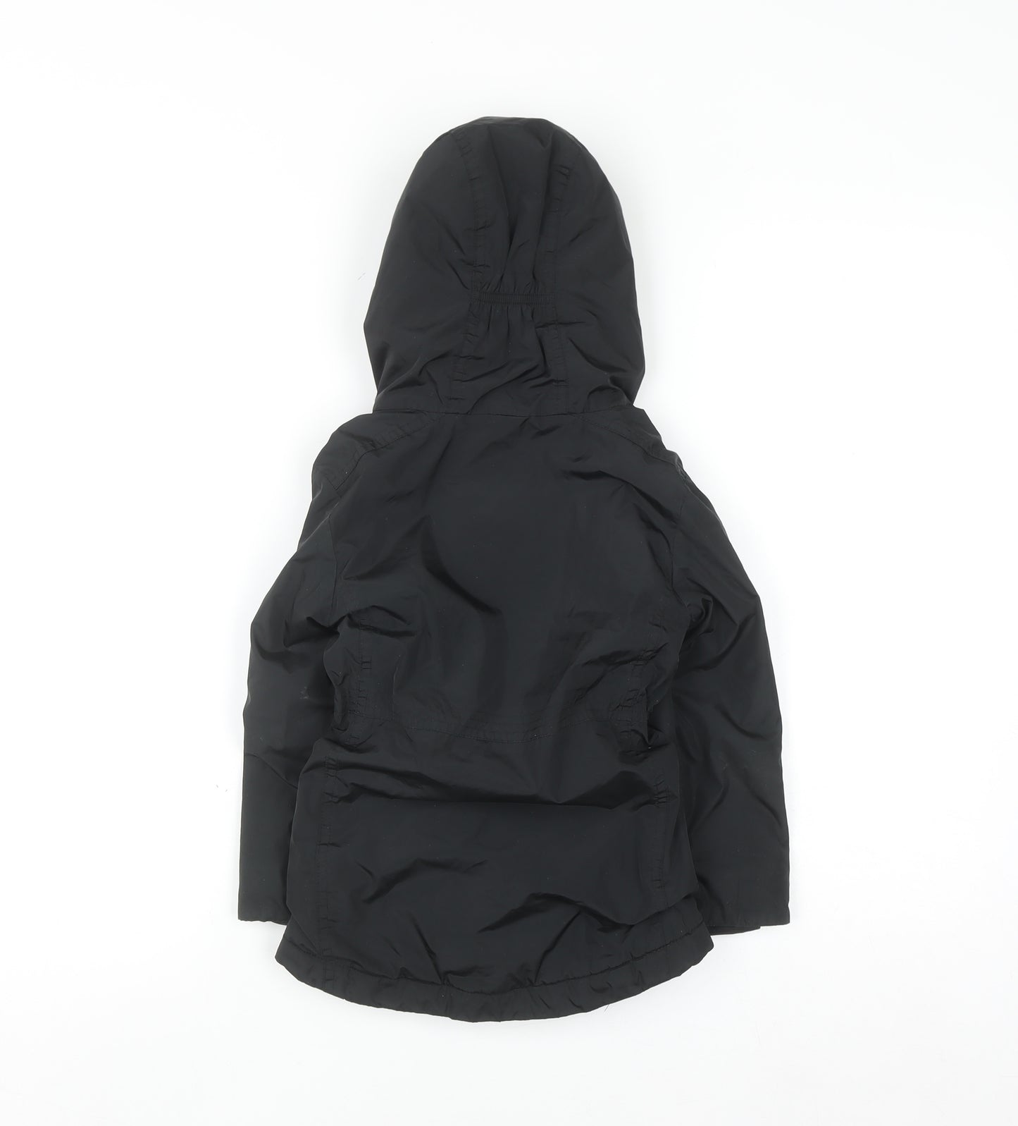 Regatta Girls Black 3-4 Years Hooded Parka Coat Water Resistant Jacket