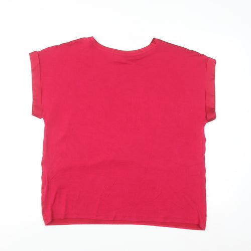 Vila Women's Red Short Sleeve Blouse Size 12