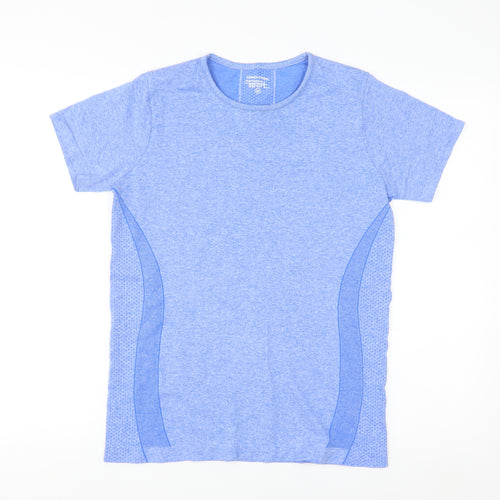 Dunnes Stores Women Blue Short Sleeve Active T-Shirt Size M