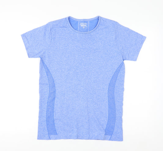 Dunnes Stores Women Blue Short Sleeve Active T-Shirt Size M