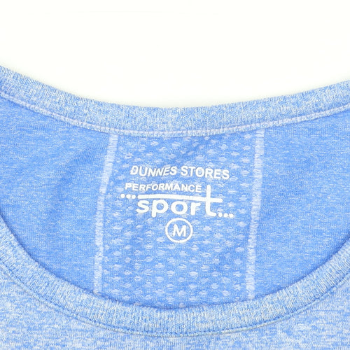 Dunnes Stores Women Blue Short Sleeve Active T-Shirt Size M