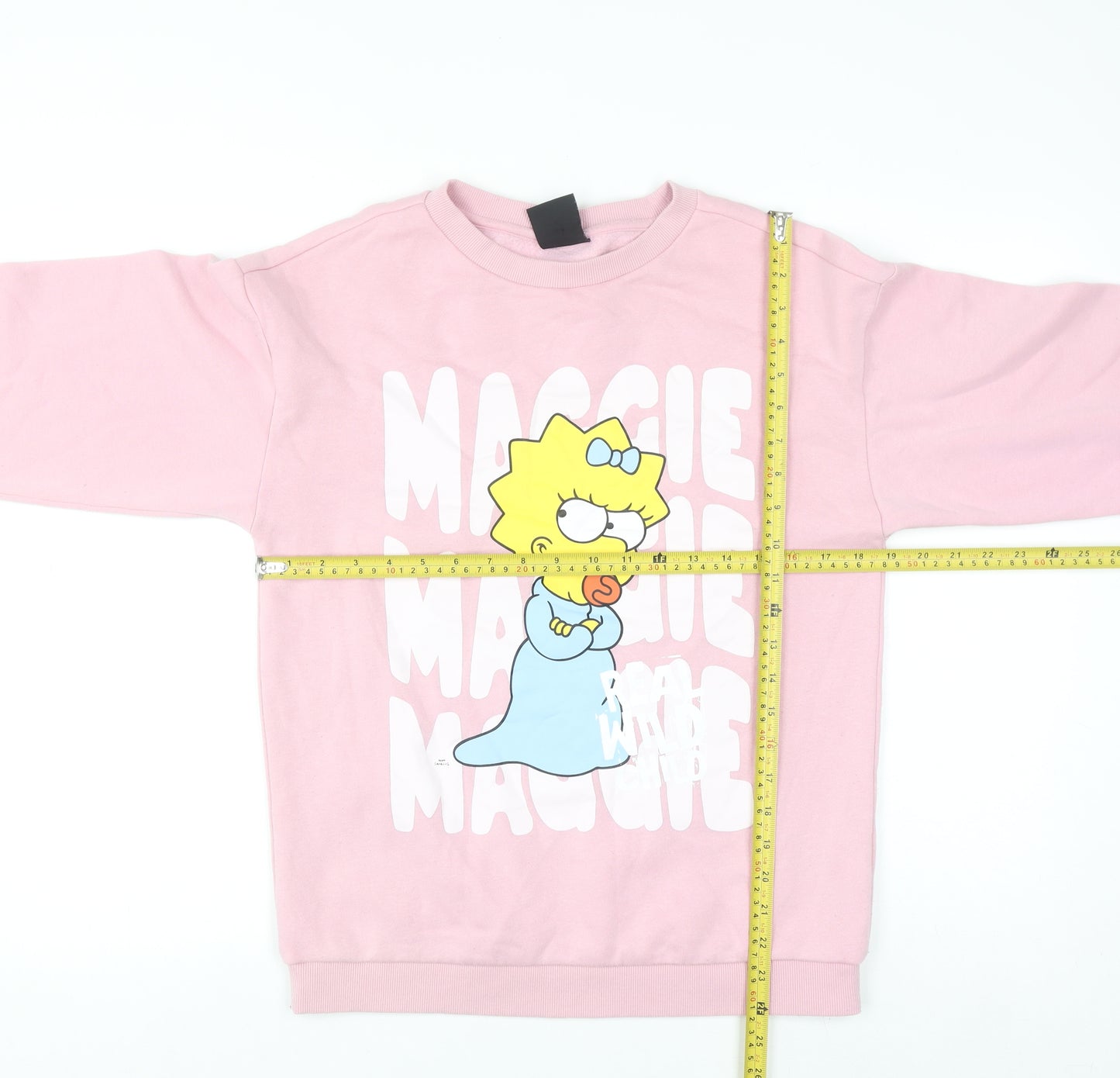 The Simpsons Girls Pink Maggie Pullover Sweatshirt 13-14 Years