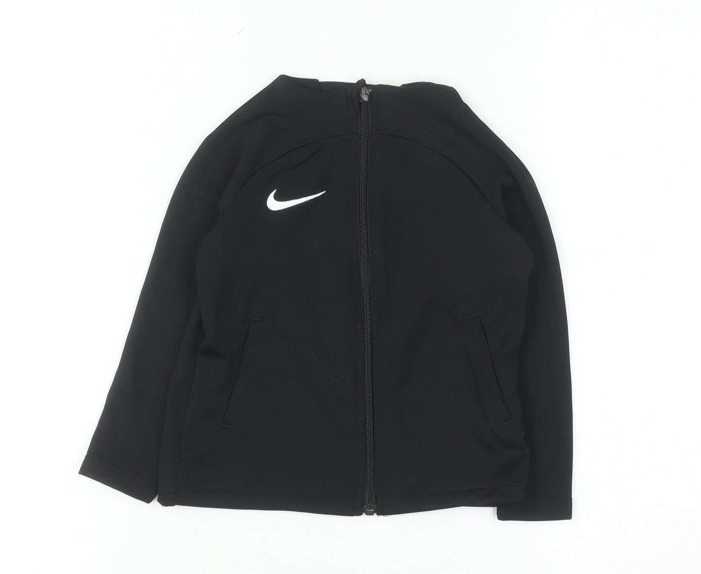Nike Boys Black XS Full Zip Dri-FIT Sports Sweatshirt Jacket