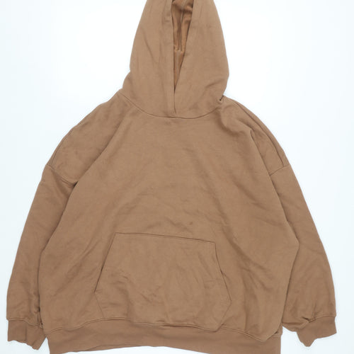 Marks and Spencer Men's Brown XL Pullover Hoodie Fleece
