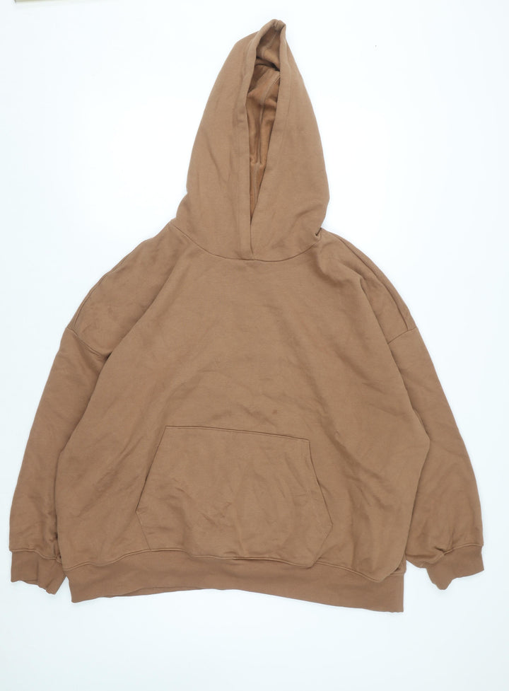 Marks and Spencer Men's Brown XL Pullover Hoodie Fleece