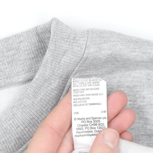 Marks and Spencer Women Grey NYC Pullover Sweatshirt XL