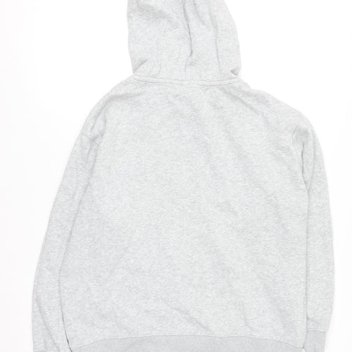 H&M Women Grey Harvard Pullover Hoodie Small Cotton Blend