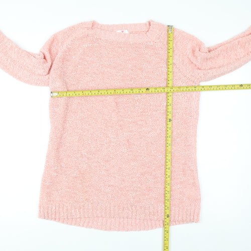 Inspire Collection Women’s Pink Chunky Knit L Pullover Jumper